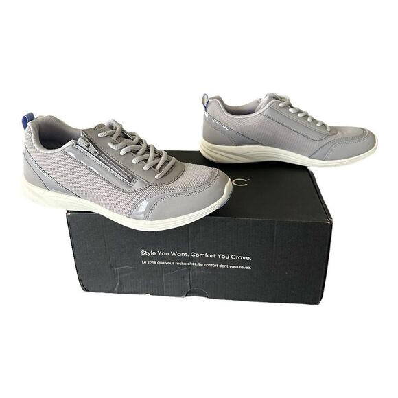 Vionic Cassis Light Grey Like New Women’s Supportive Active Shoes Sneakers 9M - Picture 5 of 9